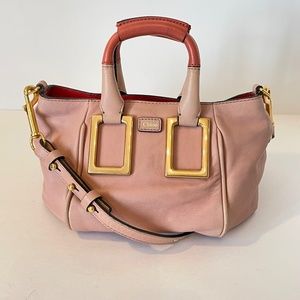 Chloe Mini Ethel Pink Leather Hand Bag Crossbody